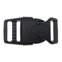 Plastic Side Release Buckle, black, 44.50x21x9mm, Hole:Approx 16x4mm, 200PC/Lot, Sold By Lot