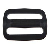 Plastic Buckle, Rectangle, black, 45x34x4mm, Hole:Approx 37.5x6mm, 200PC/Lot, Sold By Lot