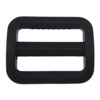 Plastic Buckle, Rectangle, black, 26.50x21x3mm, Hole:Approx 20.5x4.5mm, 200PC/Lot, Sold By Lot
