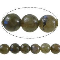 Natural Labradorite Beads, Round, 8mm, Hole:Approx 1mm, Length:Approx 15 Inch, 10Strands/Lot, Approx 46PCs/Strand, Sold By Lot