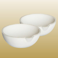 Kvarc Olvadási Dish, fehér, 62x23mm, 20PC-k/Lot, Által értékesített Lot