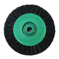 Plastic Polishing Brush Flat Round green 65mm Sold By Lot