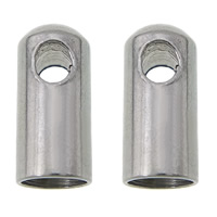Stainless Steel End Caps 304 Stainless Steel original color Approx 2.4mm Inner Approx 1mm Sold By Lot