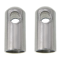 Stainless Steel End Caps 304 Stainless Steel original color Approx 2mm Inner Approx 1mm Sold By Lot