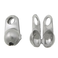 Stainless Steel Bead Tips 304 Stainless Steel original color Approx 0.8mm Inner Approx 1.2mm Sold By Lot