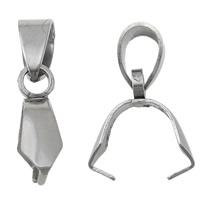 Stainless Steel Pinch Bail 304 Stainless Steel original color 0.7mm Approx 3.8mm Sold By Lot