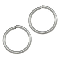 Edelstahl offene Ringe, 304 Edelstahl, Kreisring, originale Farbe, 10x1mm, 5000PCs/Menge, verkauft von Menge