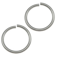 Rustfrit stål Open Ring, 304 rustfrit stål, Donut, oprindelige farve, 15x1.80mm, 1000pc'er/Lot, Solgt af Lot