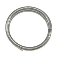 Нержавеющая сталь Split Ring, Нержавеющая сталь 304, Кольцевая форма, оригинальный цвет, 16x14mm, 1000ПК/Лот, продается Лот