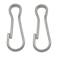304 Stainless Steel Key Clasp, original color, 5x14x1mm, 1000PCs/Lot, Sold By Lot