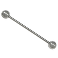 Stainless Steel Straight Barbell, 304 Stainless Steel, original color, 29x4mm, 600PCs/Lot, Sold By Lot