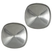 Stainless Steel Cabochon Setting, 304 Stainless Steel, rivoli back, original color, 11x11x0.50mm, Inner Diameter:Approx 10mm, 1000PCs/Lot, Sold By Lot