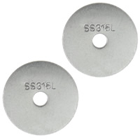 Acier inoxydable Spacer Perles, acier inoxydable 316L, Plat rond, couleur originale, 12x0.50mm, Trou:Environ 2mm, 1000PC/lot, Vendu par lot