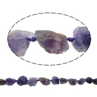 Natural Amethyst Beads, Nuggets, February Birthstone, 17-25mm, Hole:Approx 2mm, Length:16 Inch, 5Strands/Lot, Sold By Lot