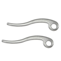 Stainless Steel Hook Earwire, 304 Stainless Steel, with loop, original color, 16x3x0.50mm, Hole:Approx 1.2mm, 5000PCs/Lot, Sold By Lot