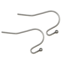 Stainless Steel Hook Earwire, 304 Stainless Steel, original color, 22x13x2mm, 0.8mm, 1000PCs/Lot, Sold By Lot