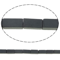 Non Magnetic Hematite Beads Rectangle black Approx 0.5-1mm Length Approx 15.7 Inch Sold By Lot