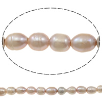 Cultured Rice Freshwater Pearl Beads, natural, purple, 11-12mm, Hole:Approx 2.5mm, Sold Per Approx 15.3 Inch Strand