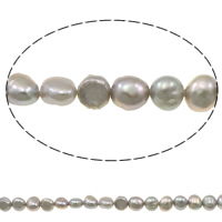 Barok ferskvandskulturperle Beads, Ferskvandsperle, naturlig, lilla, 6-7mm, Hole:Ca. 0.8mm, Solgt Per Ca. 14.5 inch Strand
