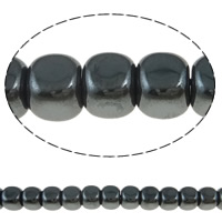 Nicht-magnetische Hämatit Perlen, Non- magnetische Hämatit, Würfel, schwarz, 4x4mm, Bohrung:ca. 0.5-1mm, Länge:ca. 15.7 ZollInch, 10SträngeStrang/Menge, verkauft von Menge