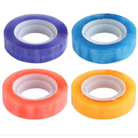 Adhesive Tape, with Plastic, Donut, mixed colors, 12mm, 85PCs/Lot, Sold By Lot