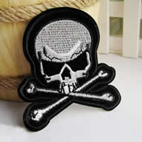 Iron on Patches Cloth Skull Sold By Lot