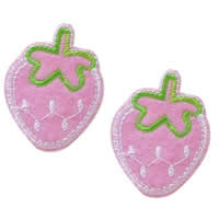 Iron on Patches Cloth Strawberry pink Sold By Lot