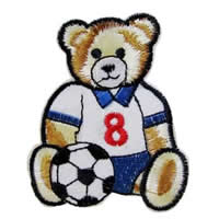 Iron on Patches, Cloth, Bear, 65x76mm, 30PCs/Lot, Sold By Lot