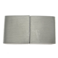 Stainless Steel Magnetska kopča, Nehrđajući čelik, Pravokut, više veličina za izbor, izvorna boja, 10računala/Lot, Prodano By Lot