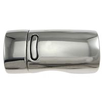 Stainless Steel Magnetic Clasp, Rectangle, original color, 26.50x13x9.50mm, Hole:Approx 11x7mm, 10PCs/Lot, Sold By Lot