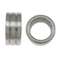 Stainless Steel Large Hole Beads, Column, more sizes for choice, original color, 100PCs/Lot, Sold By Lot