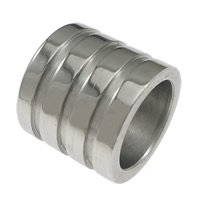 Stainless Steel Large Hole Beads, Column, more sizes for choice, original color, Sold By Lot