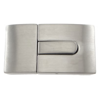 Stainless Steel Bayonet Clasp Rectangle original color Approx Sold By Lot