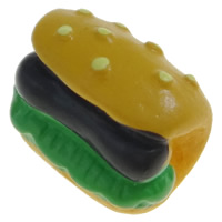 Food Resin Cabochon Bread flat back yellow Sold By Bag