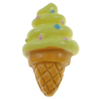 Eten Resin Cabochon, Hars, Ice Cream, platte achterkant, meer kleuren voor de keuze, 13.50x23x6mm, 100pC's/Bag, Verkocht door Bag