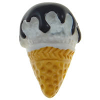 Eten Resin Cabochon, Hars, Ice Cream, platte achterkant, meer kleuren voor de keuze, 12x18x7mm, 100pC's/Bag, Verkocht door Bag