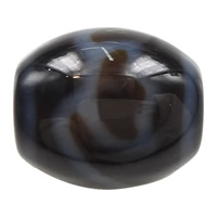 Natürliche Tibetan Achat Dzi Perlen, oval, Lotus & Weitere Größen für Wahl & zweifarbig, Bohrung:ca. 2mm, verkauft von PC
