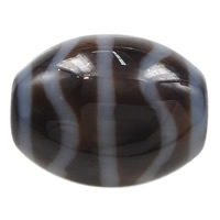 Natürliche Tibetan Achat Dzi Perlen, oval, Wasserwelle & Weitere Größen für Wahl & zweifarbig, Bohrung:ca. 2mm, verkauft von PC