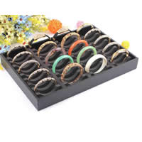Présentoir à bracelet en carton, avec Mousse PE, rectangle, plus de couleurs à choisir, 350x240x350mm,75x15mm, 3PC/lot, Vendu par lot