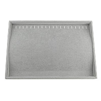Display Case Velveteen with Cardboard Rectangle grey Sold By Lot