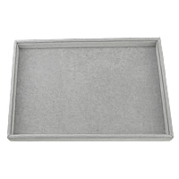 Display Case Velveteen with Cardboard Rectangle grey Sold By Lot