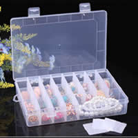 Jewelry Beads Container PC Plastic Rectangle clear 10/Set Sold By Set