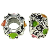 Zinc Alloy European Beads Drum antique silver color plated without troll & enamel lead & cadmium free Approx 5mm Approx Sold By Bag