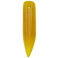 agate jaune Pendentif, crayon, 13x51x12mm, Trou:Environ 2mm, 10PC/sac, Vendu par sac