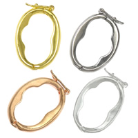Zinc Alloy Flat Oval plated nickel lead & cadmium free Sold By Lot
