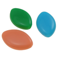 Jelly Style Akryl perler, Horse Eye, gelé stil, blandede farver, 17.20x11x4mm, Hole:Ca. 1mm, Ca. 1250pc'er/Bag, Solgt af Bag