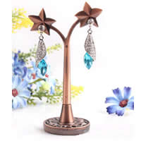 Iron Earring Display, Star, antique copper color plated, 60x100mm, 10PCs/Lot, Sold By Lot