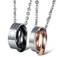 Stainless Steel Jewelry Necklace Donut plated oval chain Sold Per Approx 19.6 Inch Strand