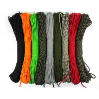 Парашют шнур, 330 шнуры для парашюта, разноцветный, не содержит никель, свинец, 4mm, 5пряди/Лот, 31м/Strand, продается Лот