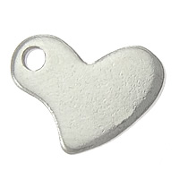 Stainless Steel Extender Chain Drop, Heart, original color, 10x7mm, Hole:Approx 1mm, 1000PCs/Lot, Sold By Lot